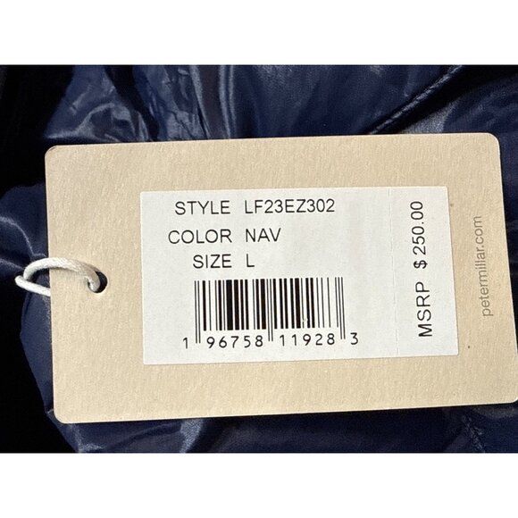 Peter Millar Women's Navy Chiron Hooded Puffer Vest Size Large New with Tag - Picture 3 of 4